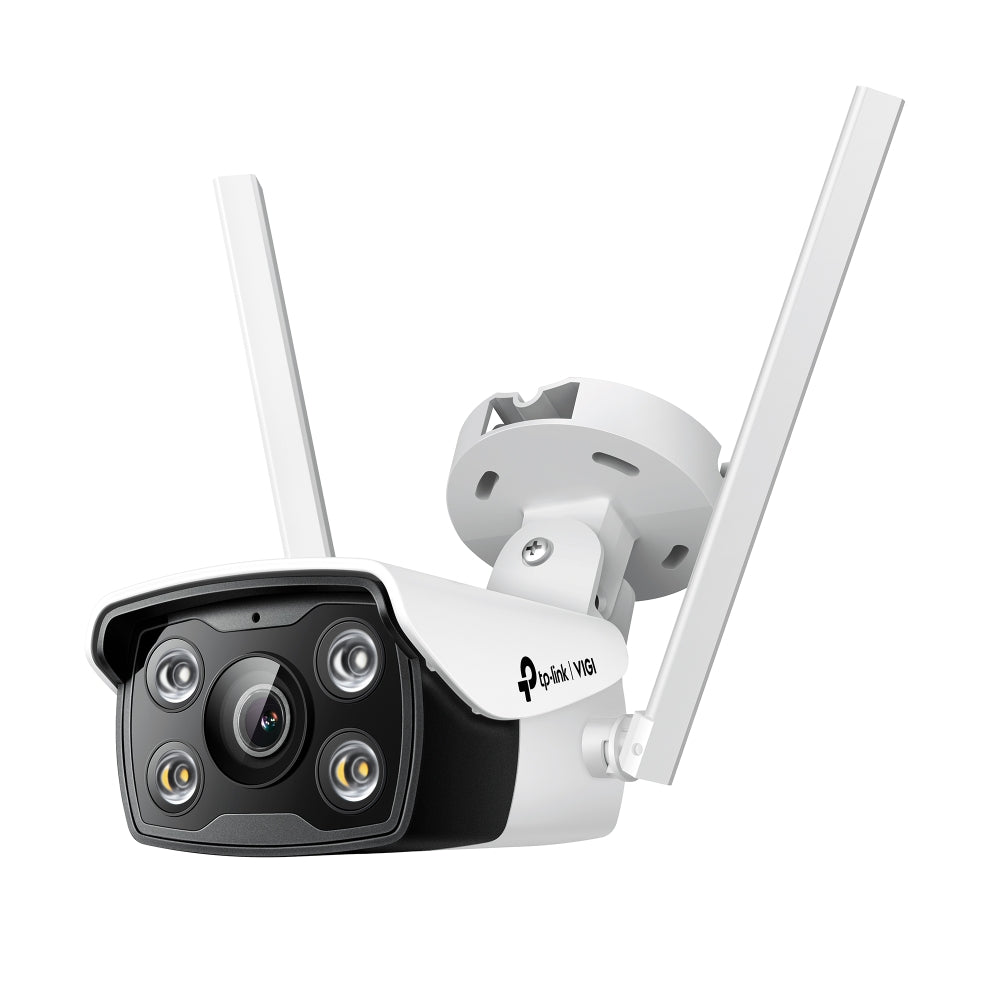 TP-Link VIGI 4MP C340-W(4mm) Outdoor Full-Colour Wi-Fi Bullet Network Camera, 4mm Lens, Smart Detection, 3YW, VIGI C340-W(4mm)