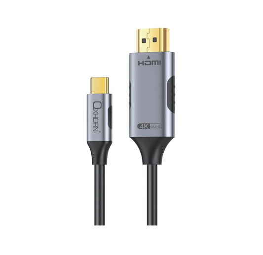 8ware Oxhorn USB C to HDMI 2.0 3m cable 4K@60Hz Aluminum plugs black Support HDCP 1.4 HDCP 2.2 Thunderbolt 3/4 LPCM compatible Windows/Mac/Chromebooks, CB-CH-403