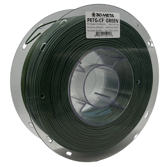 3D Meta Carbon Fiber PETG Green 1KG Spool PETG-CF-GREEN