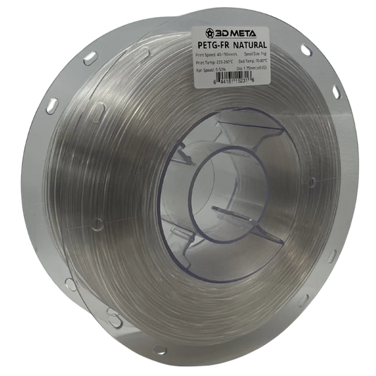 3D Meta Fire Retardant PETG Natural 1KG Spool PETG-FR-NATURAL