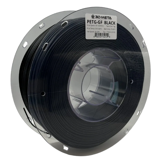 3D Meta Glass Filled PETG Black 1KG Spool PETG-GF-BLACK