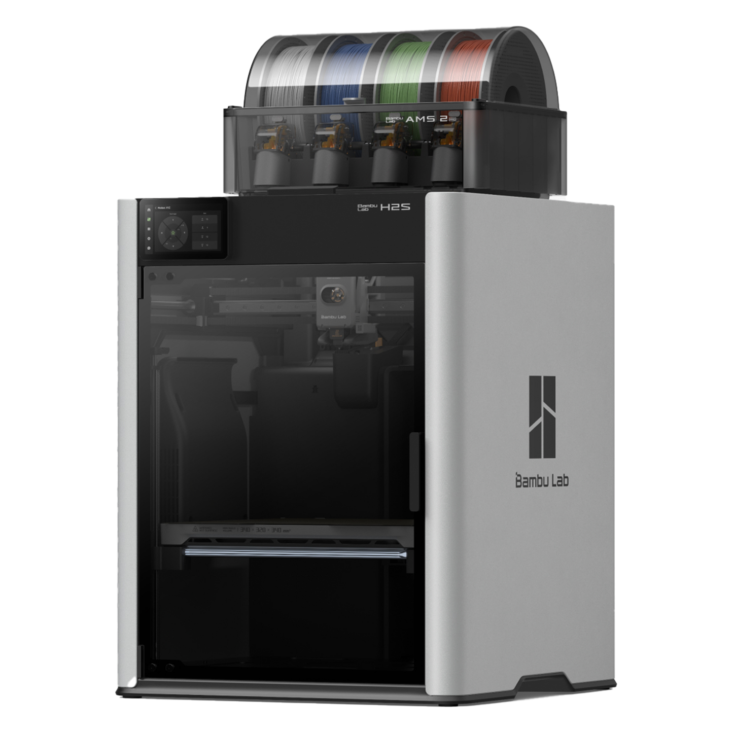 Bambu Lab H2S 3D Printer Combo Enclosed with AMS 2 Pro