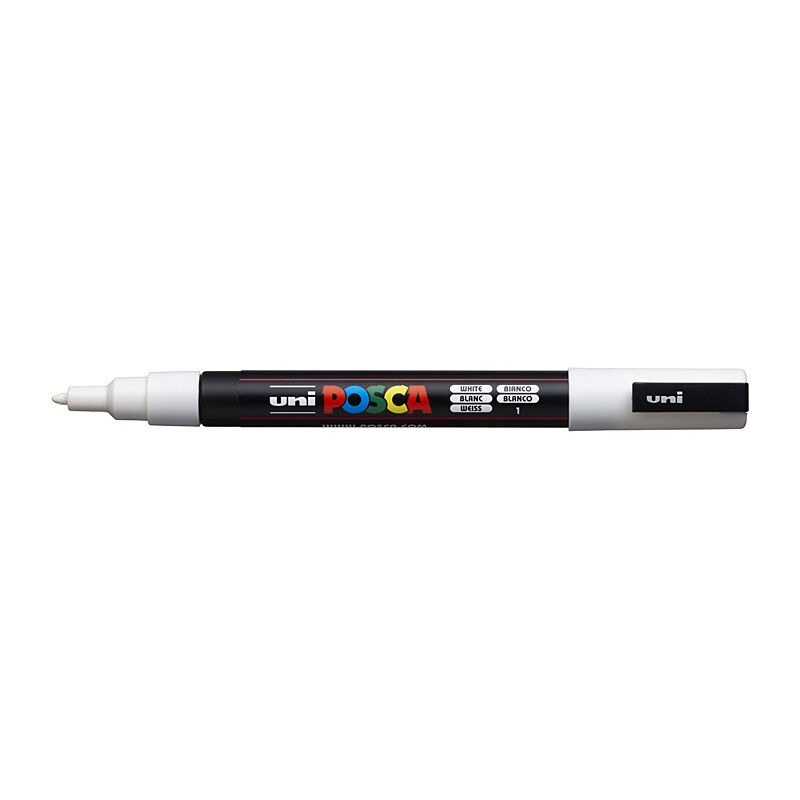 Posca PC-3M Fine Blt Mrkr Wht
