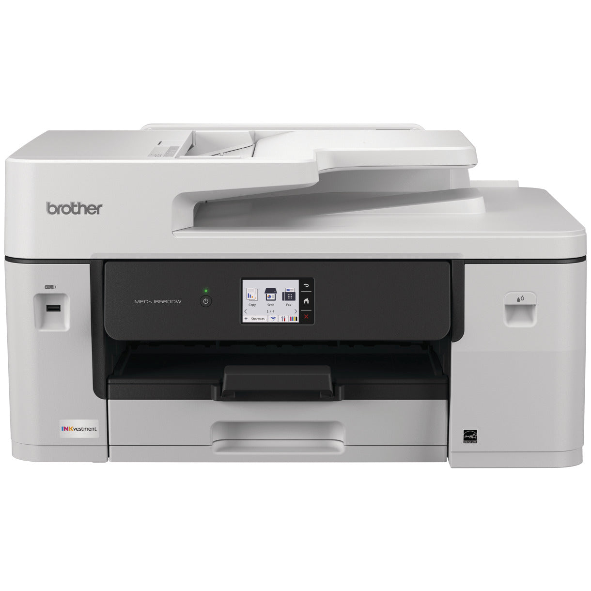 Brother*NEW* A3 INKvestment Business Inkjet with fast 31ppm printingm auto 2-sided A3 printing, A3 scanning via 50 sheet ADF, plus up to 1yr ink inbox, MFC-J6560DW