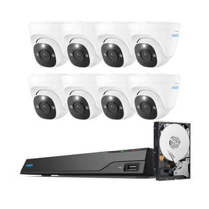 Reolink NVS16-12MD8 12MP PoE Security Kit with 8 Dome Cameras & 16-Channel NVR PS6KD01-16