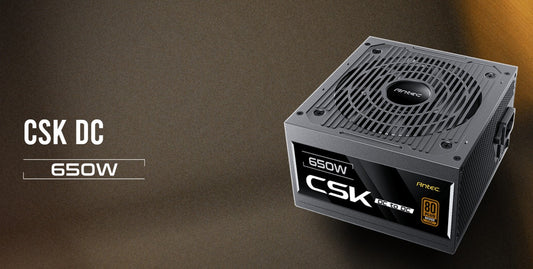 Antec CSK650DC 80+ Bronze, DC to DC, Flat Cables,. CircuitShield Protections, Thermal, Reliable Value Power Supply 5yr, CSK650 DC AU