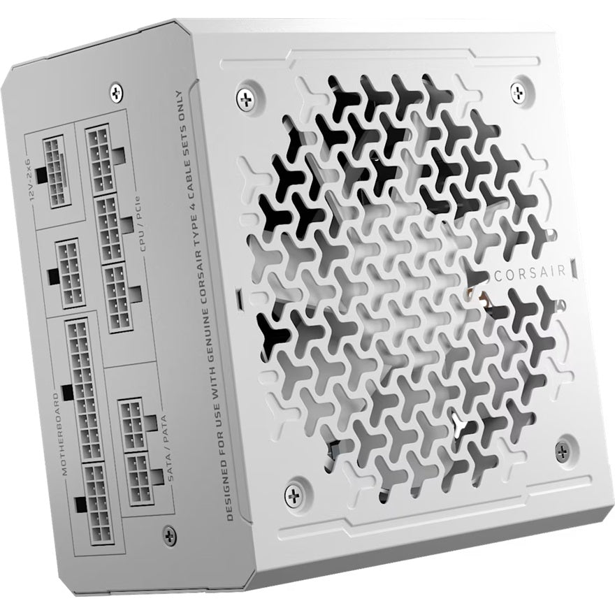 Corsair RMe Series RM1000e - Fully Modular Low-Noise ATX Power Supply - White (AU), Cybenetics Gold, ATX12V 3.1, 2x PATA, 2x EPS, 6x SATA, 3x PCIe, CP-9020294-AU