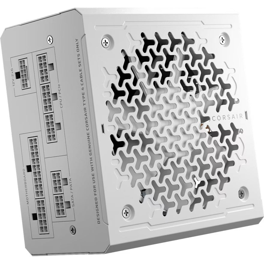 Corsair RMe Series RM850e - Fully Modular Low-Noise ATX Power Supply - White (AU), Cybenetics Gold, ATX12V 3.1, 2x PATA, 2x EPS, 6x SATA, 3x PCIe, CP-9020293-AU