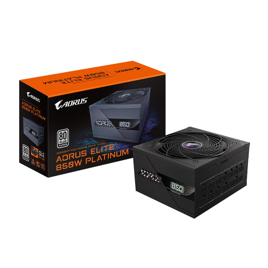 Gigabyte GP-AE850PM PG5 850W PSU Power Supply, ATX 60-50 Hz 850W 120mm Fan 80 PLUS Platinum >100,000 hours