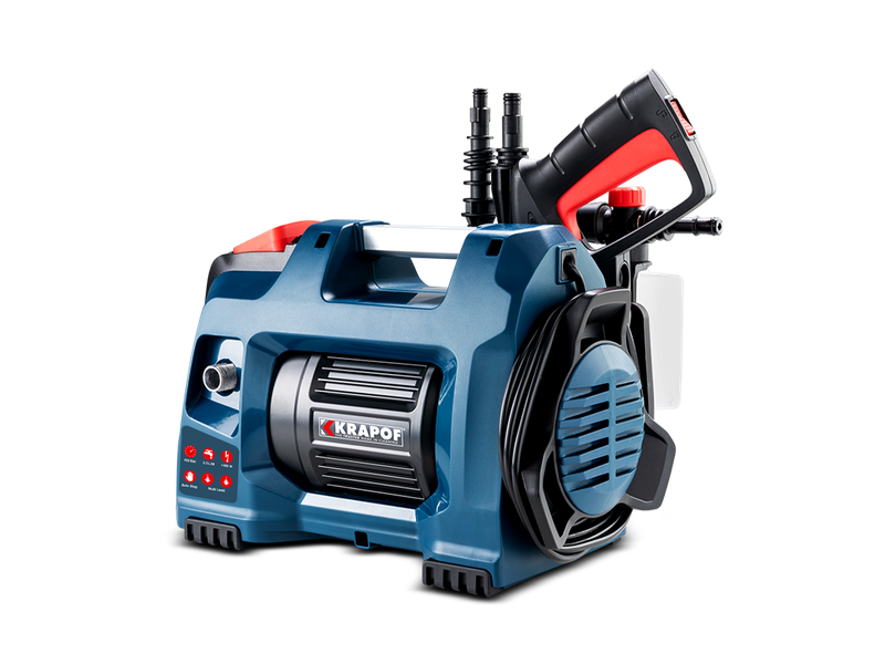 Krapof Compact Electric Pressure Washer 1600W 6-Piece Kit - PW1600-6KIT