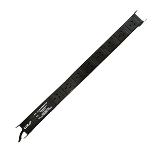 LDR 8-Port 10A Power Distribution Unit AU Approved - 8x 3-Pin AU/NZ Outlets/Slots - 1U Vertical Mount, WB-PDU-0308