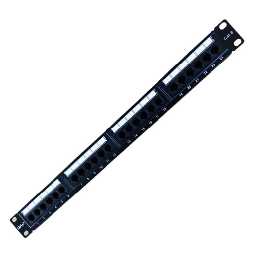 LDR 24 Port Cat6/5e Patch Panel Rack Mount - 1U, WB-PP-4124