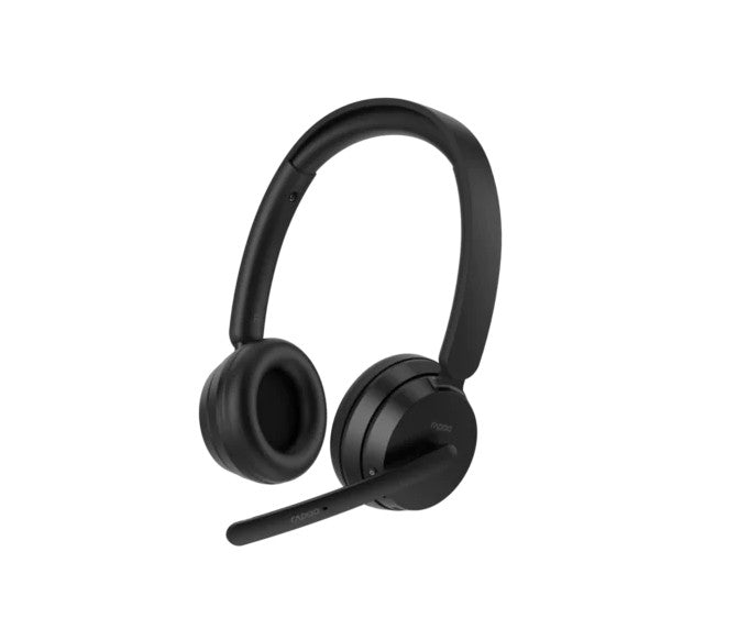 RAPOO H200 Wireless Stereo Headset, Dual-mode Wireless, Single Headband, Lightweight Design, Comfortable fit 40mm Speaker, H200-BK