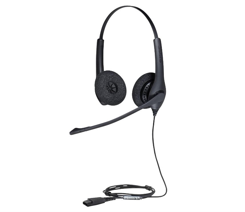 Jabra Biz 1500 Duo USB-A Corded Headset, Professional. Affordable, Durable, Noise-Cancelling, HD Voice, All-Day Comfort, Plug & Play, 1559-0153