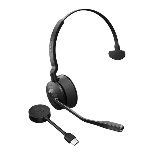 Jabra Engage 55 SE, Mono, Link400c, UC DECT Headset, 150m Wireless Range, Noise Cancelling, Flexible, Portable, Durable, Lightweight, Busylight, 9653-430-111