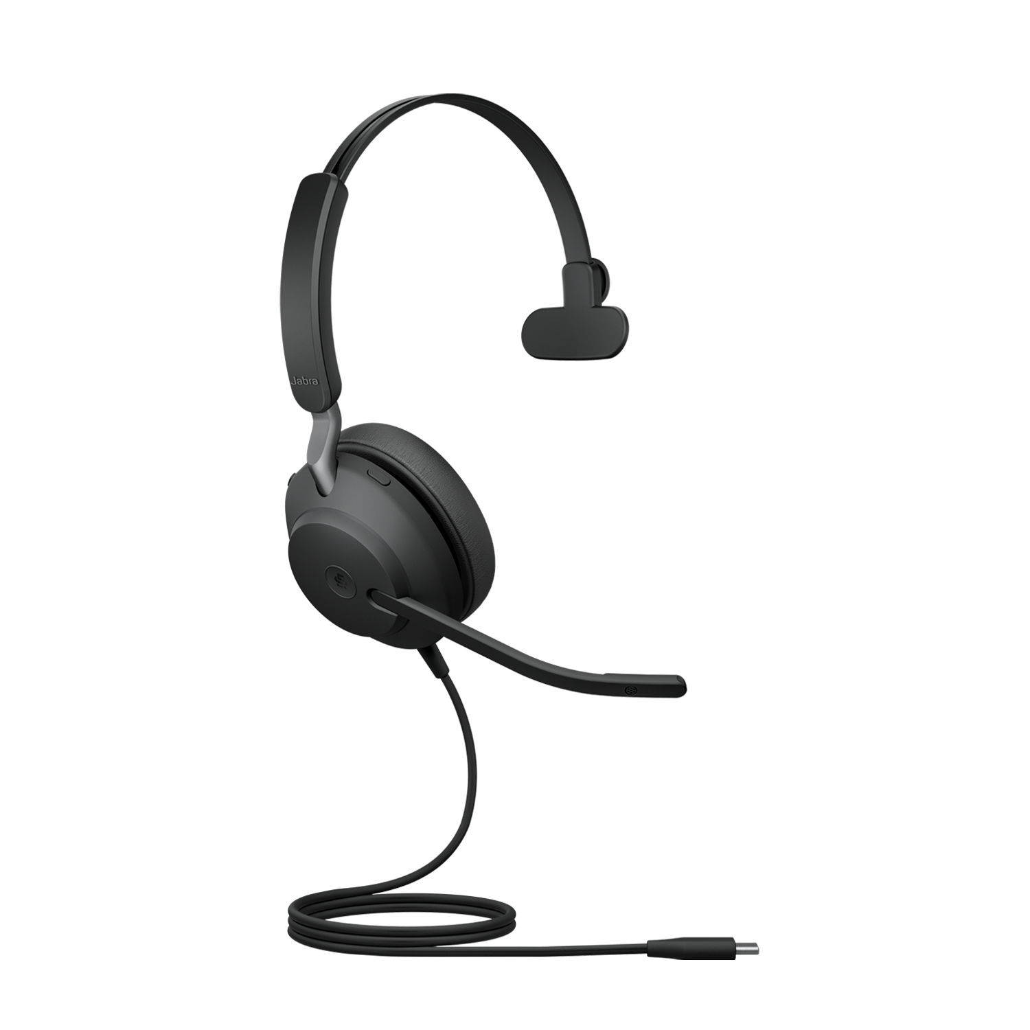 Jabra Evolve2 40 SE Wired USB-C MS Mono Headset, 360° BusyLight, Noise Isolationg Ear Cushions, 2Yr Warranty, Plug-and-play, 24189-899-899