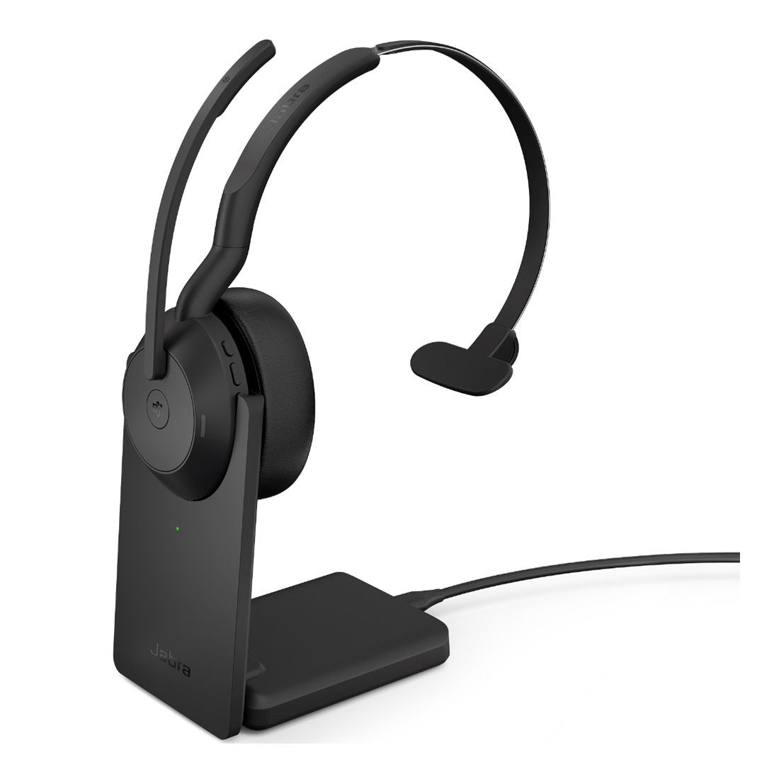 Jabra Evolve2 55 USB A MS Teams Mono Stand, Active Noise Cancellation (ANC), Link 380 Bluetooth Adapter ,30m Wireless Range, 18 Hours Battery Life, 25599-899-989