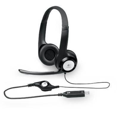 Logitech H390 USB Headset Adjustable,USB,2 Years Noise Cancelling Micophone Headphones In-line Audio Controls, 981-000485