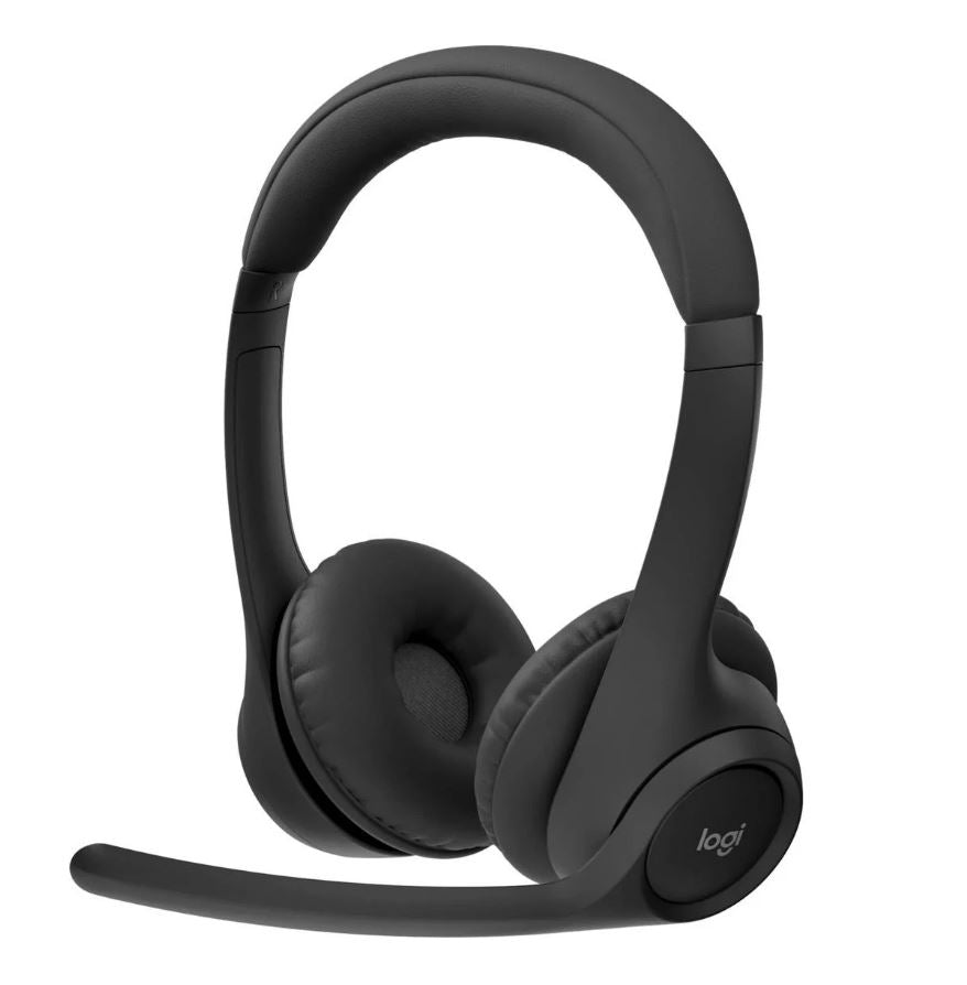Logitech ZONE 300 Wireless Headset Midnight Black 1-Year Limited Hardware Warranty, 981-001408