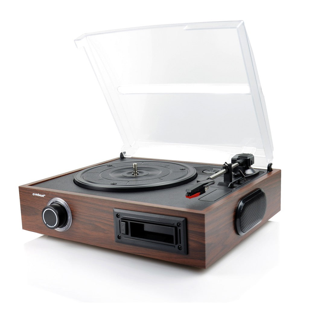 (LS)mbeatÂ® USB Turntable and Cassette to Digital Recorder- Cassette Player, 33.3/45/78 RPM Vinyls and Cassette Record Player, USB Recording to PC MAC