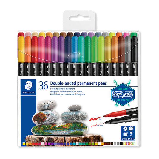Staedtler Double End Pen Ast Bx36
