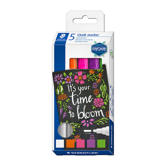 Staedtler Chalk Marker 344 Ast Pk5