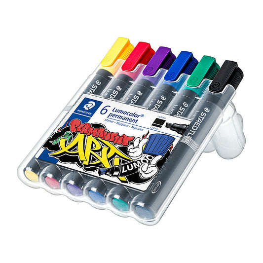Staedtler PermMk 350 Chis Ast Wlt6