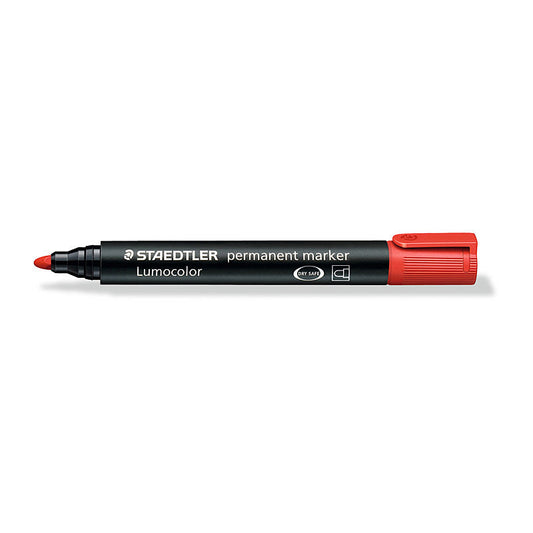 Staedtler PermMrk 352 Bul Red Bx10