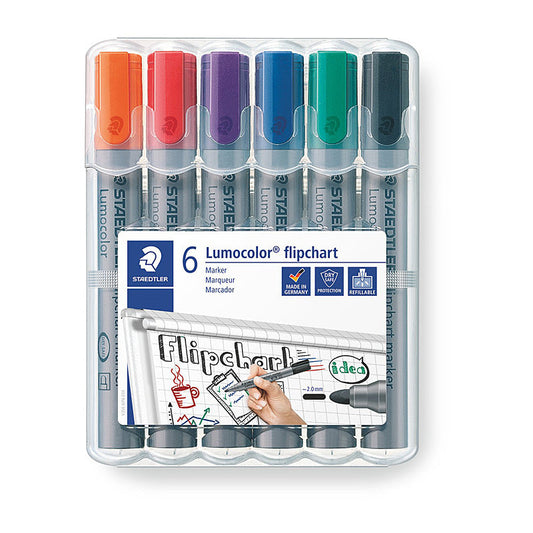 Staedtler Flipch Mrk 356 Ast Wlt6