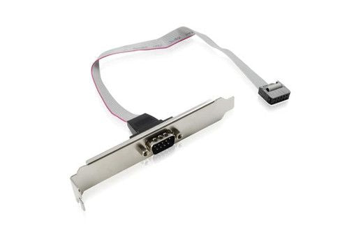 Leader Server - Generic DB9 Serial Header Cable with Bracket - 30cm cable length, SV-DB9-SP
