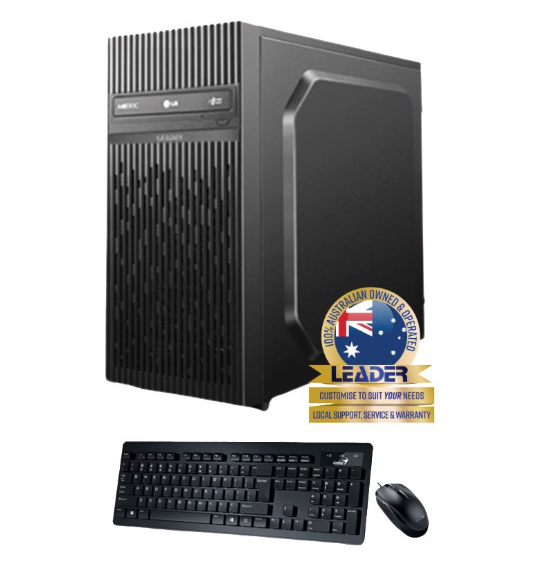 Leader Visionary 558 Desktop, Intel i5-12400 CPU, 16GB DDR5, 500GB M.2 NVMe SSD, 450W PSU, B760 Chipset, Windows 11 Home, 1 Year Warranty, SV558-V2