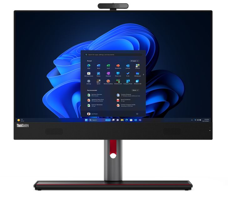 LENOVO ThinkCentre M90A G5 AIO 23.8'/24' FHD Intel i7-14700 16GB 512GB SSD Windows 11 Pro 3yrs OS Wty Webcam Speakers Mic Keyboard Mouse, 12SH001CAU