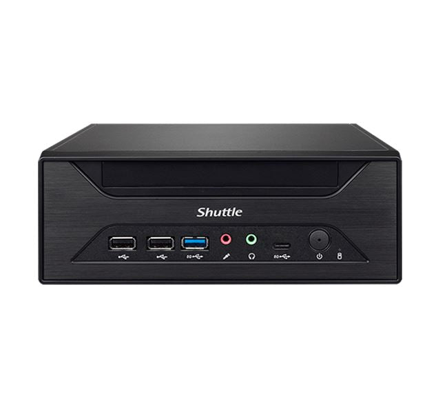 Shuttle XH610 XPC Intel 14th/13th/12th Gen LGA1700 socket, 3L, H610, 2x LAN, 2x COM, HDMI, DP, VGA, 3x 2.5' HDD/SSD, 120W, SYS-XH610