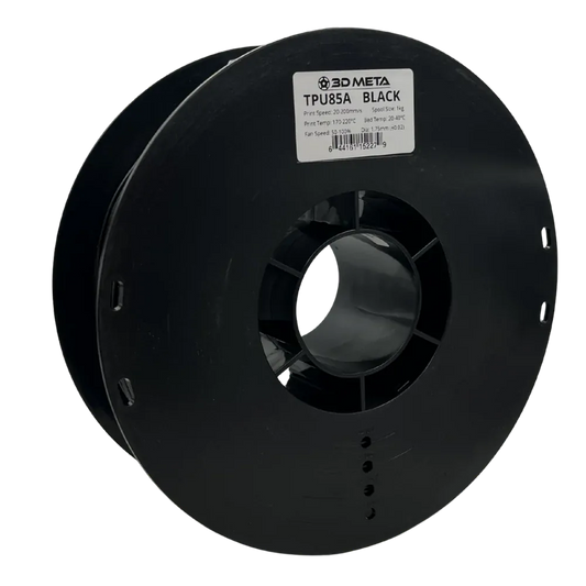 3D Meta TPU85A Black 1KG Spool TPU-85A-BLACK