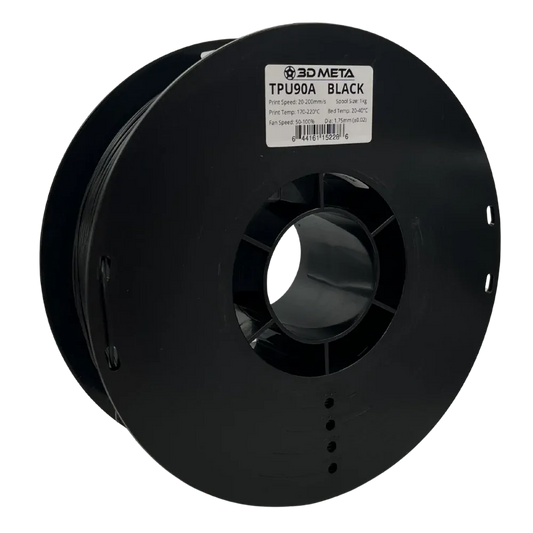 3D Meta TPU90A Black 1KG Spool TPU-90A-BLACK