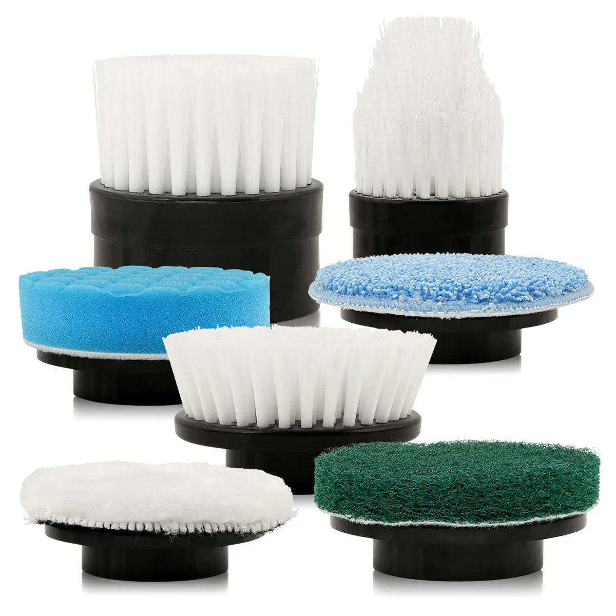 Krapof 7-Piece Replacement Cleaning Heads for Tough Scrub Excel - TSXL-7PACK