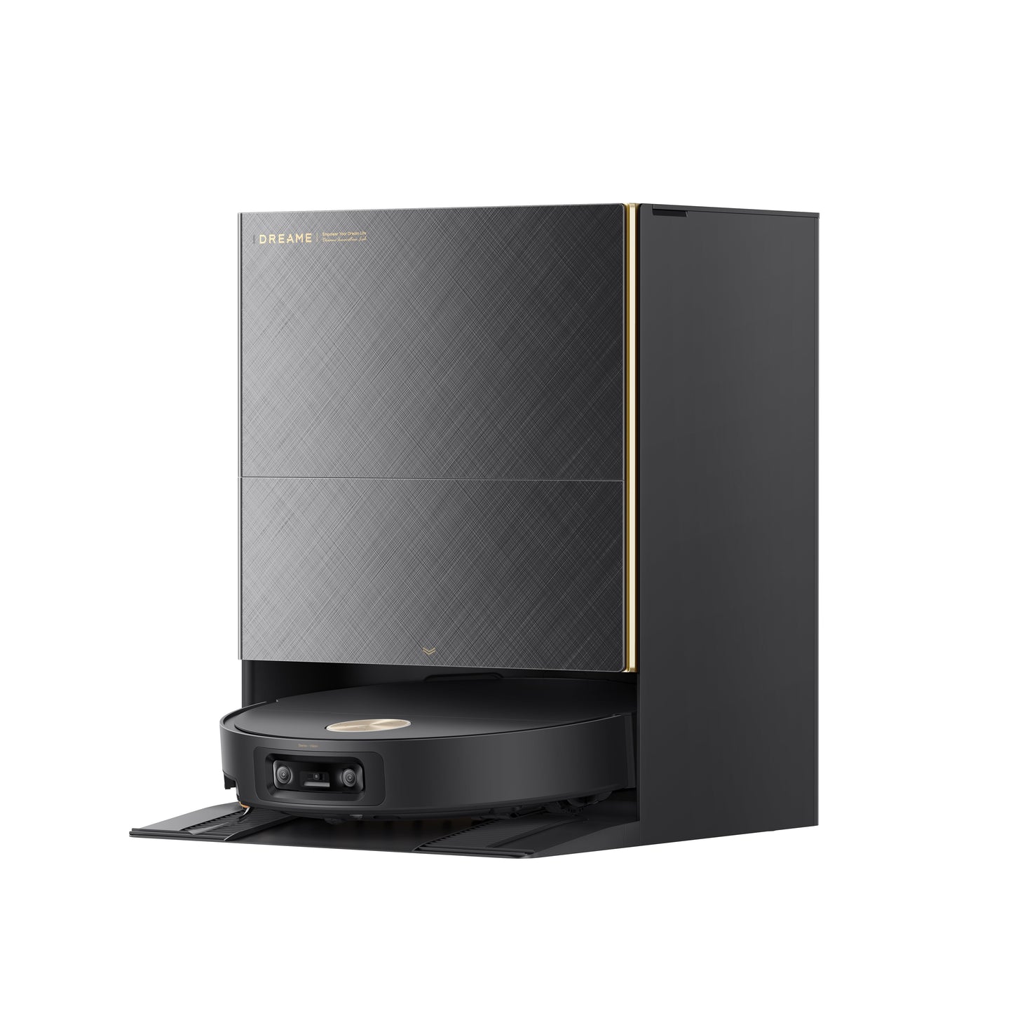 Dreame X60 Ultra DRE-X60U — robot vacuum right side profile showing retractable LiDAR sensor