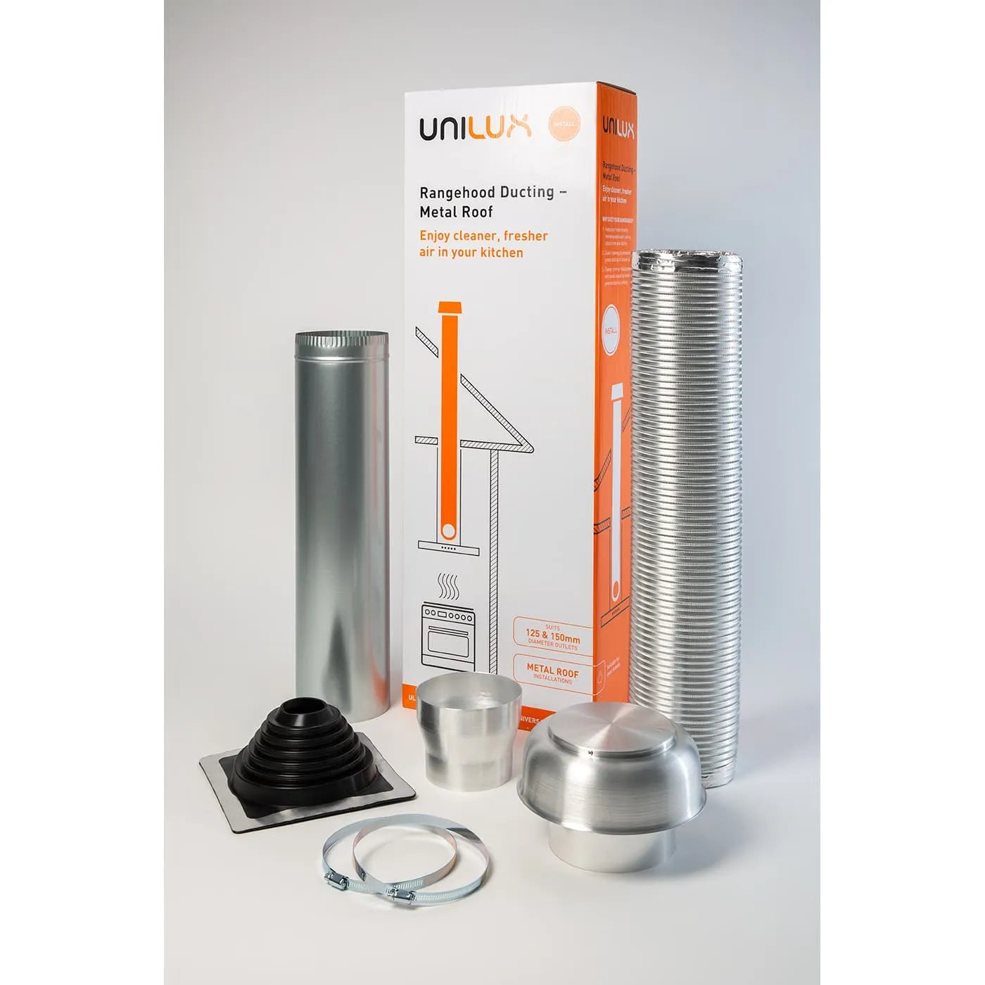 Unilux Rangehood Ducting Roof - Metal ULX152