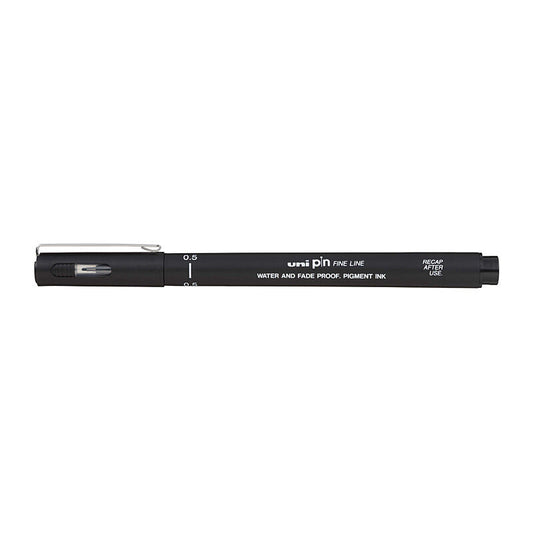 uni Pin FineLiner 0.5 Blk Bx12