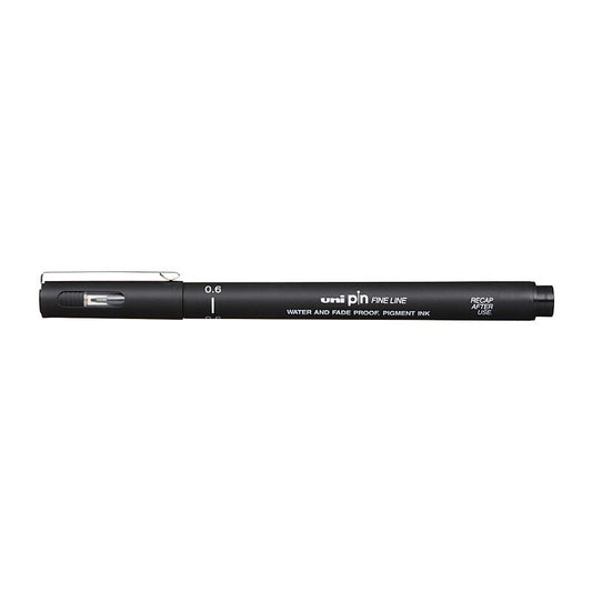 uni Pin FineLiner 0.6 Blk Bx12
