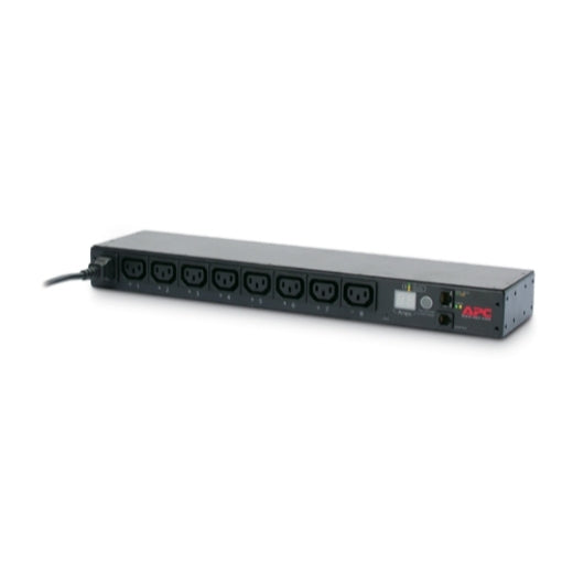 APC Netshelter Switched Rack PDU, 1U, 230V/10A C14 Cord Input, 8x IEC C13 Outlets, AP7920B