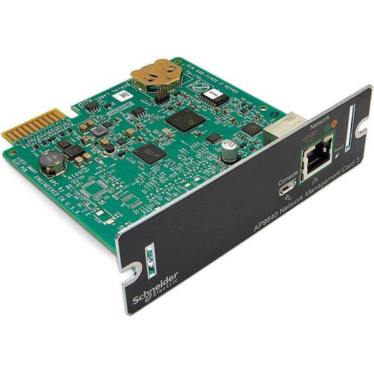 APC Network Management Card 3, Suitable For Smart-UPS with a SmartSlot or SUM, SURTA, SURTD, SMT, SMX & SRT Series, AP9640