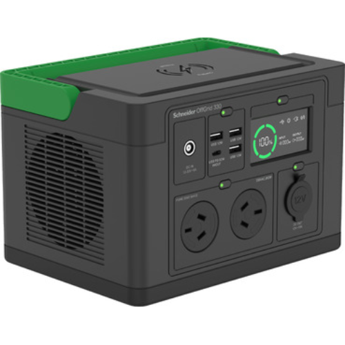 APC OffGrid Portable Power Station 330, 230V, 332Wh Lithium-ion, LCD, 2 AS3112 Australian outlets, Sinewave, 3 USB-A, 1 USB-C, Wireless Charger, PPS330-AZ