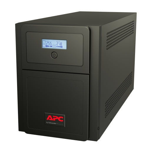 APC Easy UPS 1 Ph Line Interactive, 3kVA, Tower, 230V, 6 IEC C13 outlets, AVR, Intelligent Card Slot + Dry Contact, LCD, SMV3000CAI