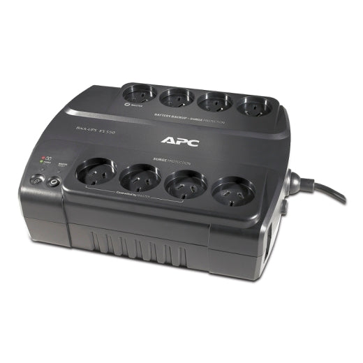 APC Back-UPS 550VA/330W Power-Saving UPS, Desk Top, 230V/10A Input, 8x Aus Outlets, Lead Acid Battery, User Replaceable Battery, BE550G-AZ