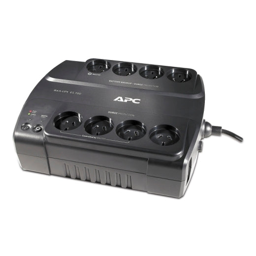 APC Back-UPS 700VA/405W Power-Saving UPS, Desk Top, 230V/10A Input, 8x Aus Outlets, Lead Acid Battery, User Replaceable Battery, BE700G-AZ