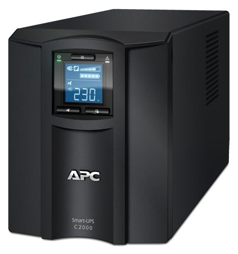 APC Smart-UPS C 2000VA/1300W Line Interactive UPS, Tower, 230V/16A Input, 6x IEC C13 Outlets, Lead Acid Battery, USB & Serial, Graphic LCD, SMC2000I