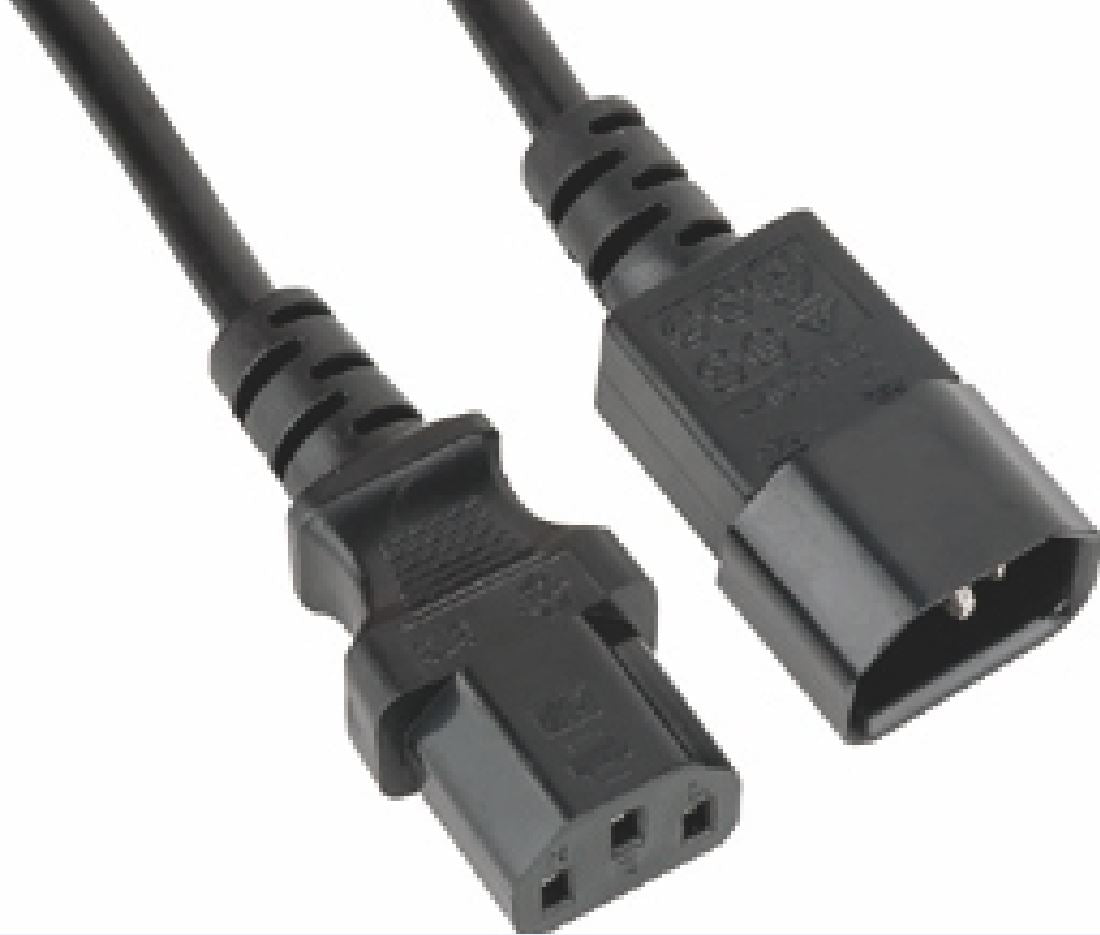 Astrotek Power Extension Cable 2m - Male to Female IEC C13 to C14 Monitor to PC or PC/UPS to Devices, AT-IEC-MF-1.8M