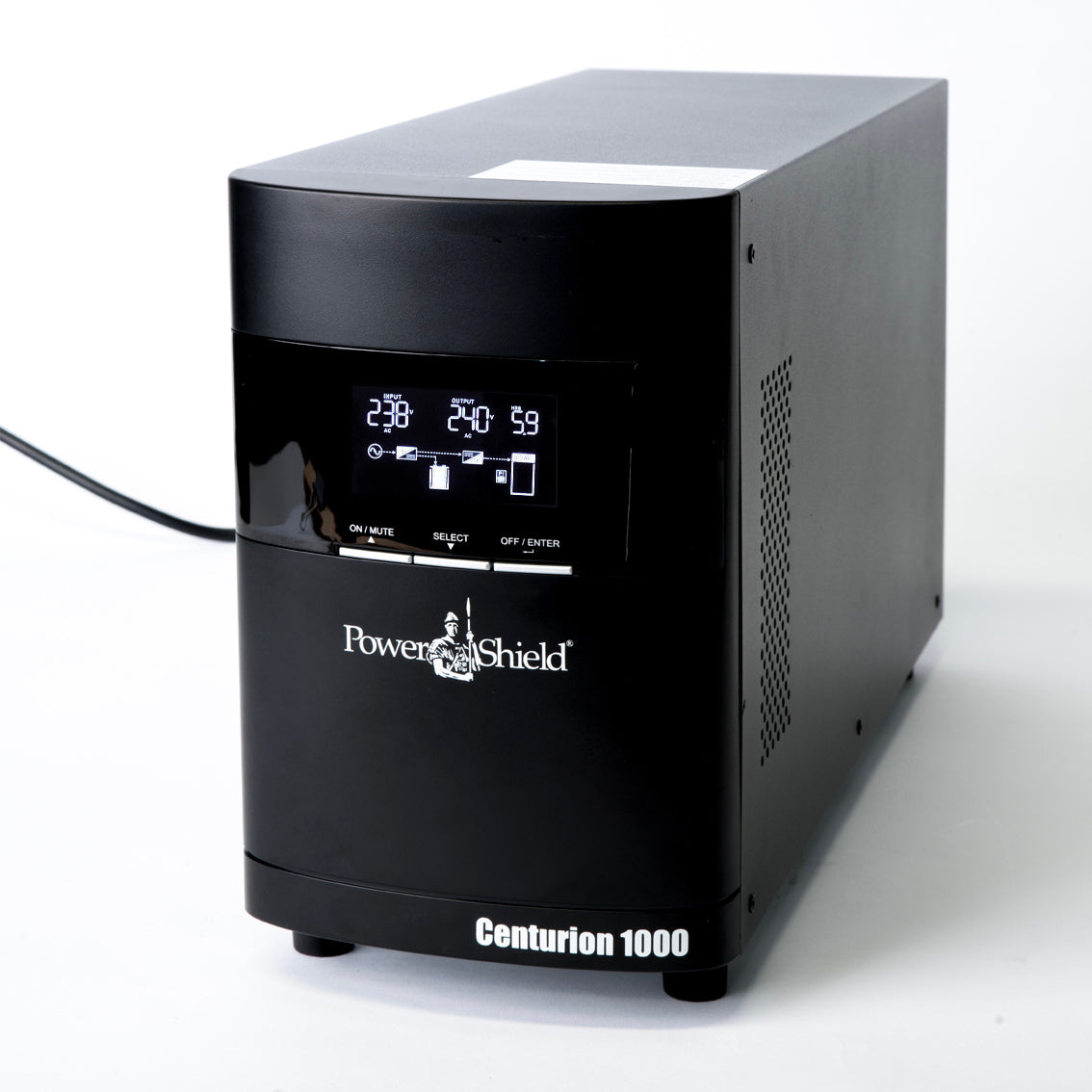 PowerShield Centurion Tower UPS 1000VA/900W, 10A input, 2 AUS sockets, 10A, C13 x 2, 2-year warranty, PSCE1000