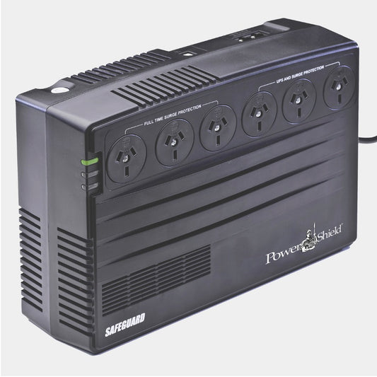 PowerShield SafeGuard 750VA/450W Line Interactive UPS, AVR, surge protection, 6 AUS sockets, wall mountable, 2-year warranty, PSG750